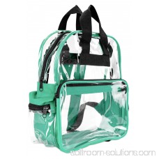 DALIX Small Clear Backpack Transparent PVC Security School Bag